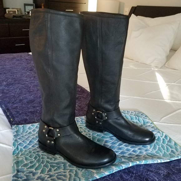 Frye Shoes - NWOB Frye Phillip Harness boots, black, 8.5 M
